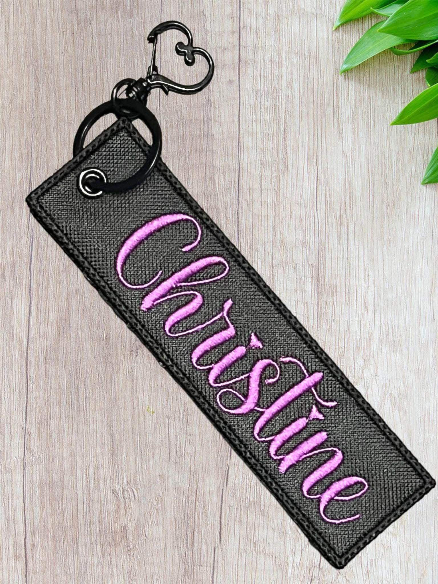 Blank Rectangle Bag Tag, Embroidery Design (Digital Download)