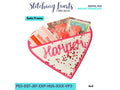 Heart Glitter Pocket In The Hoop Design, Valentine Gift Heart, Heart Treat Holder ITH