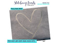 Heart Satin Stitch| Fancy Heart