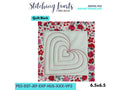 ITH Quilt Block, Heart Quilt Square,