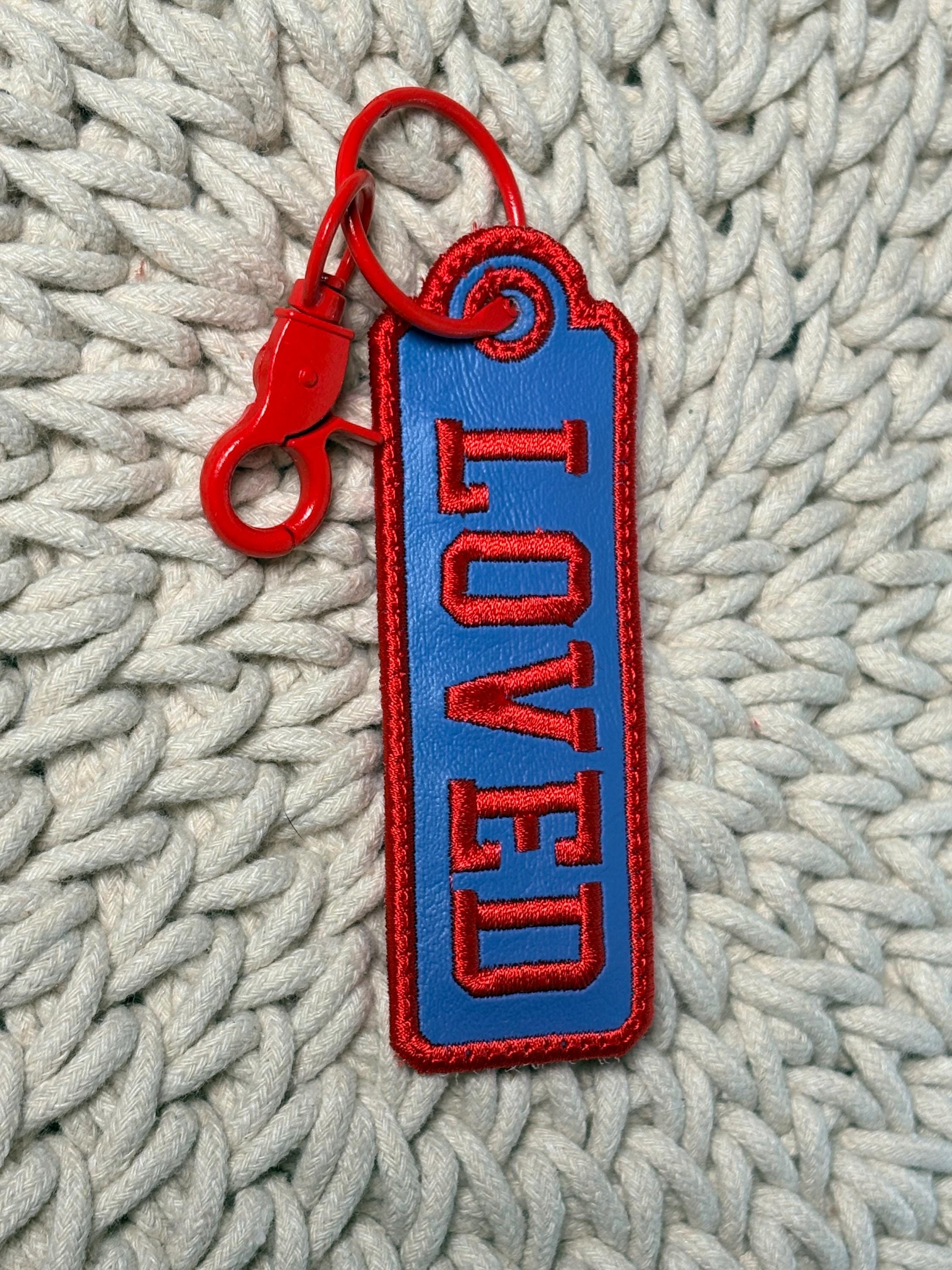Key Tag In The Hoop Design, Luggage Tag, Name Plate Embroidery Design