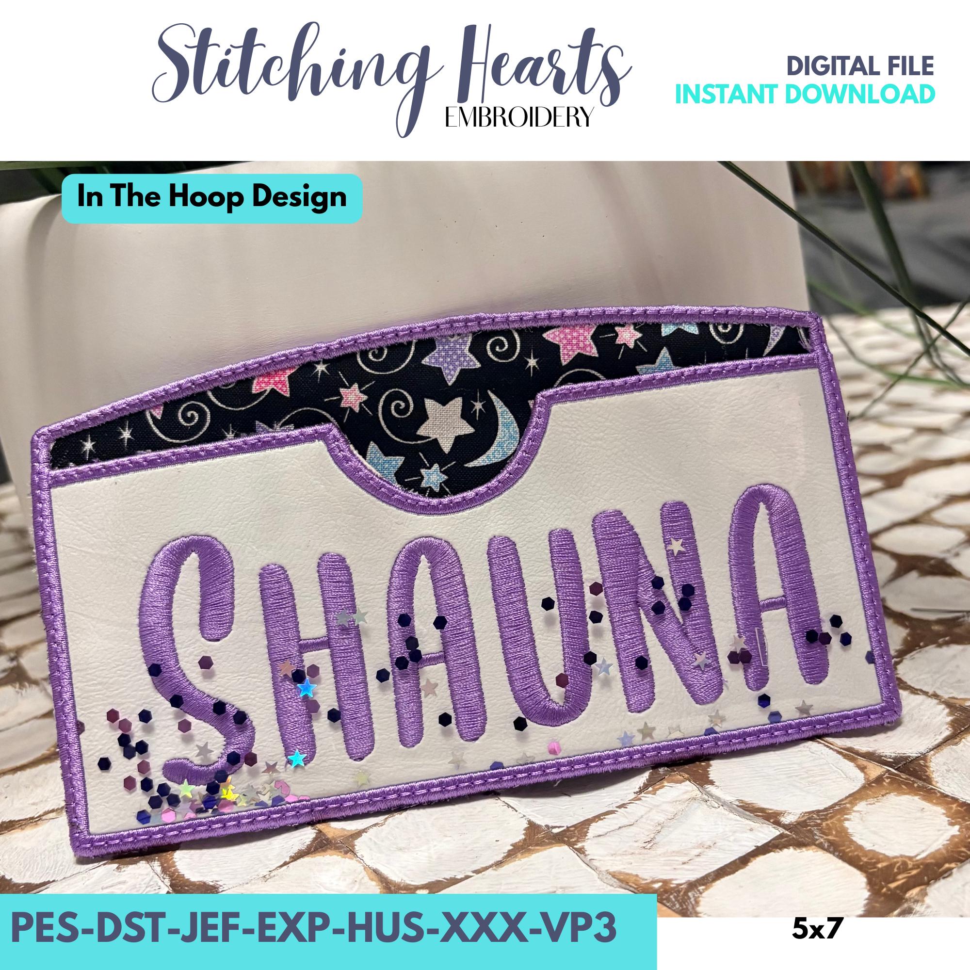 Money Holder, Cash Gift Holder, Machine Embroidery Pattern