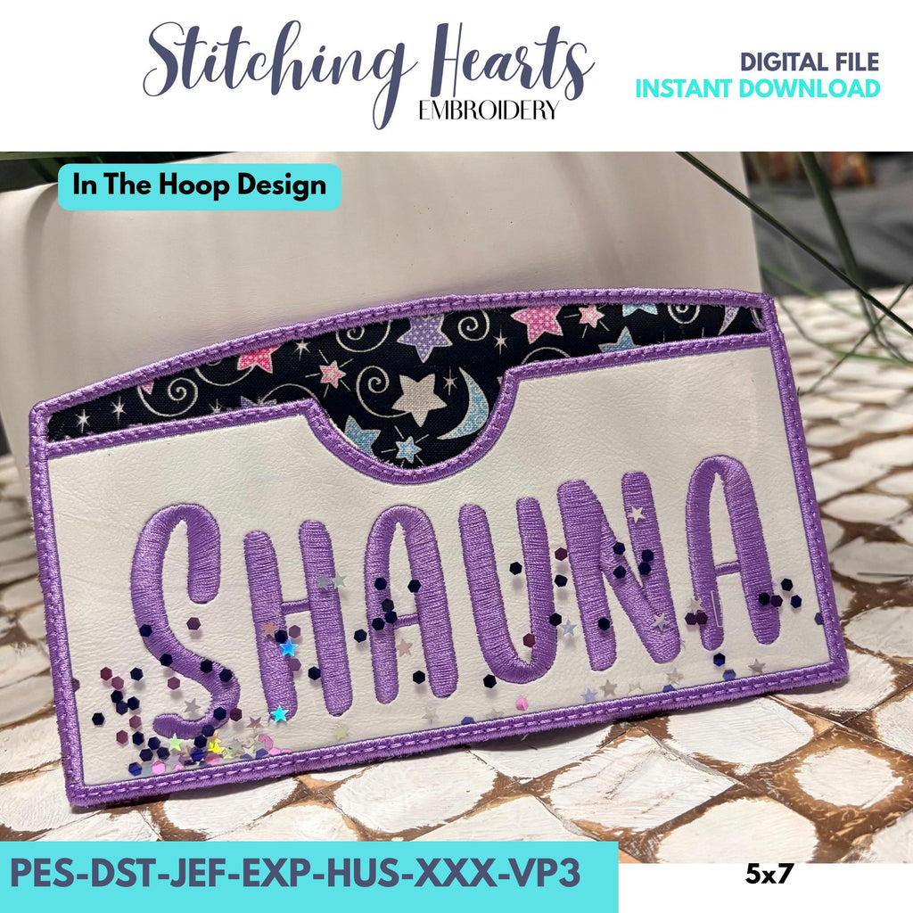 Money Holder, Cash Gift Holder, Machine Embroidery Pattern __etsy:7617415273